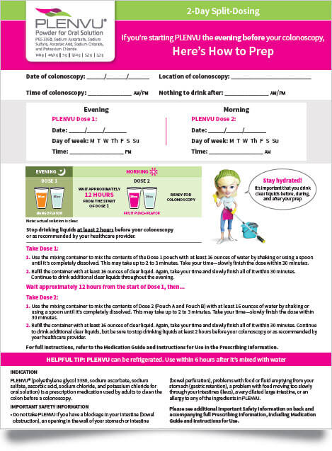 split day dosing guide