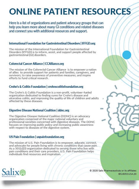 online patient resources handout